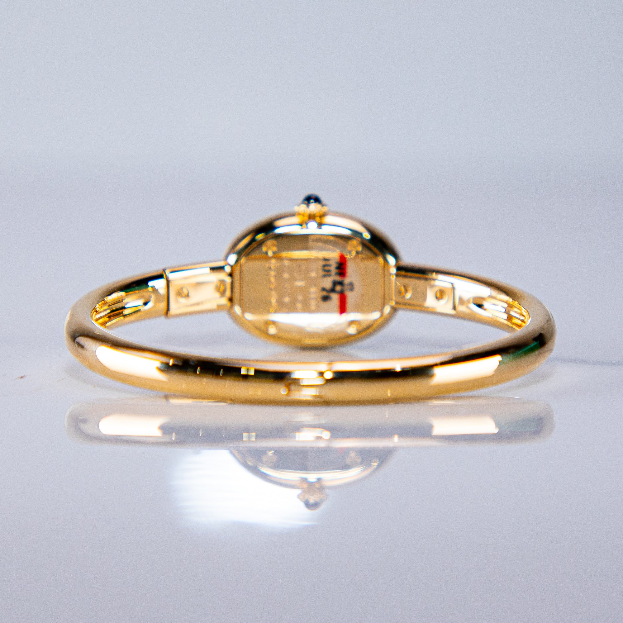 Cartier Baignoire Mini 24.6 mm x 18.7 mm Silver Dial 18k Yellow Gold Bracelet WGBA0044 - WATCHXNYC