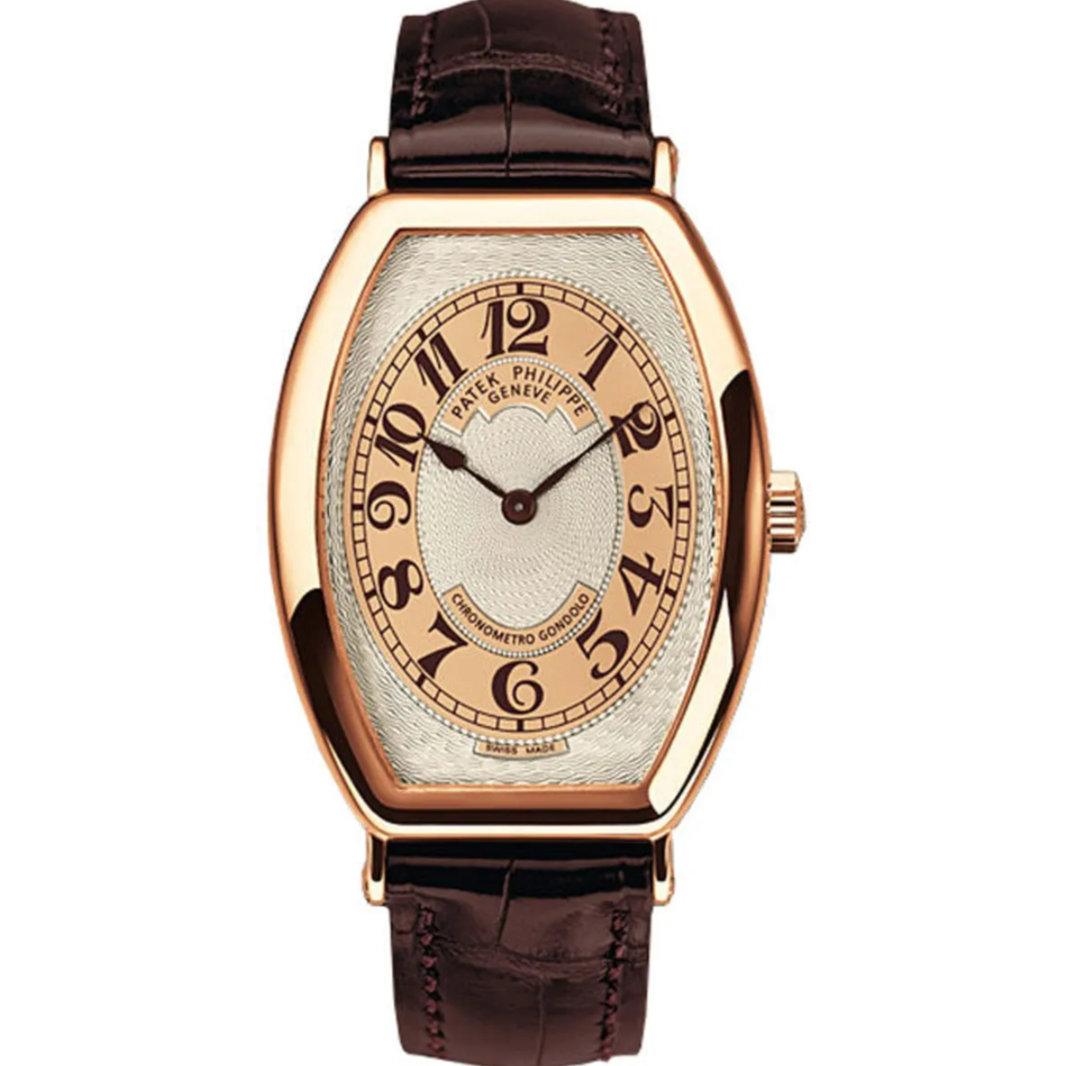Patek Philippe 5098R-001 Gondolo 38mm Silver and Brown Dial Rose