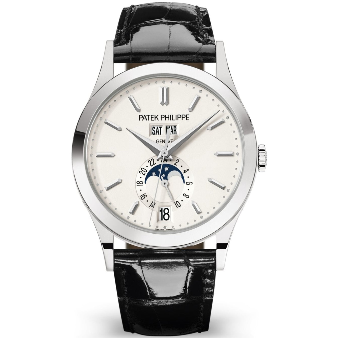Patek Philippe 5396G-011 Grand Complications 38mm Silvery Opaline Dial White Gold - WATCHXNYC