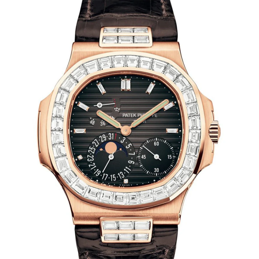 Patek Philippe 5724R-001 Nautilus 40mm Gray Dial Rose Gold - WATCHXNYC