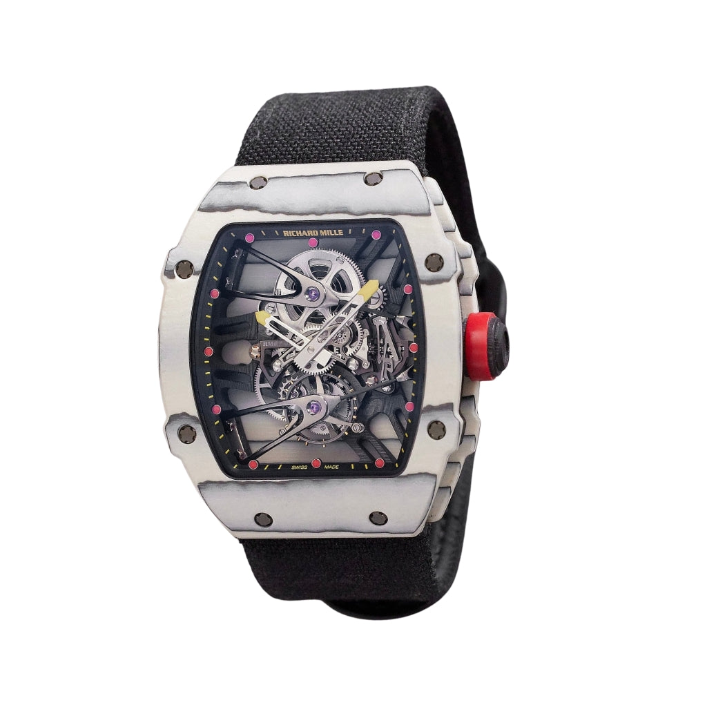 Richard Mille RM27-02 White QTPT Rafael Nadal Tourbillon 39.7 mm x 47.