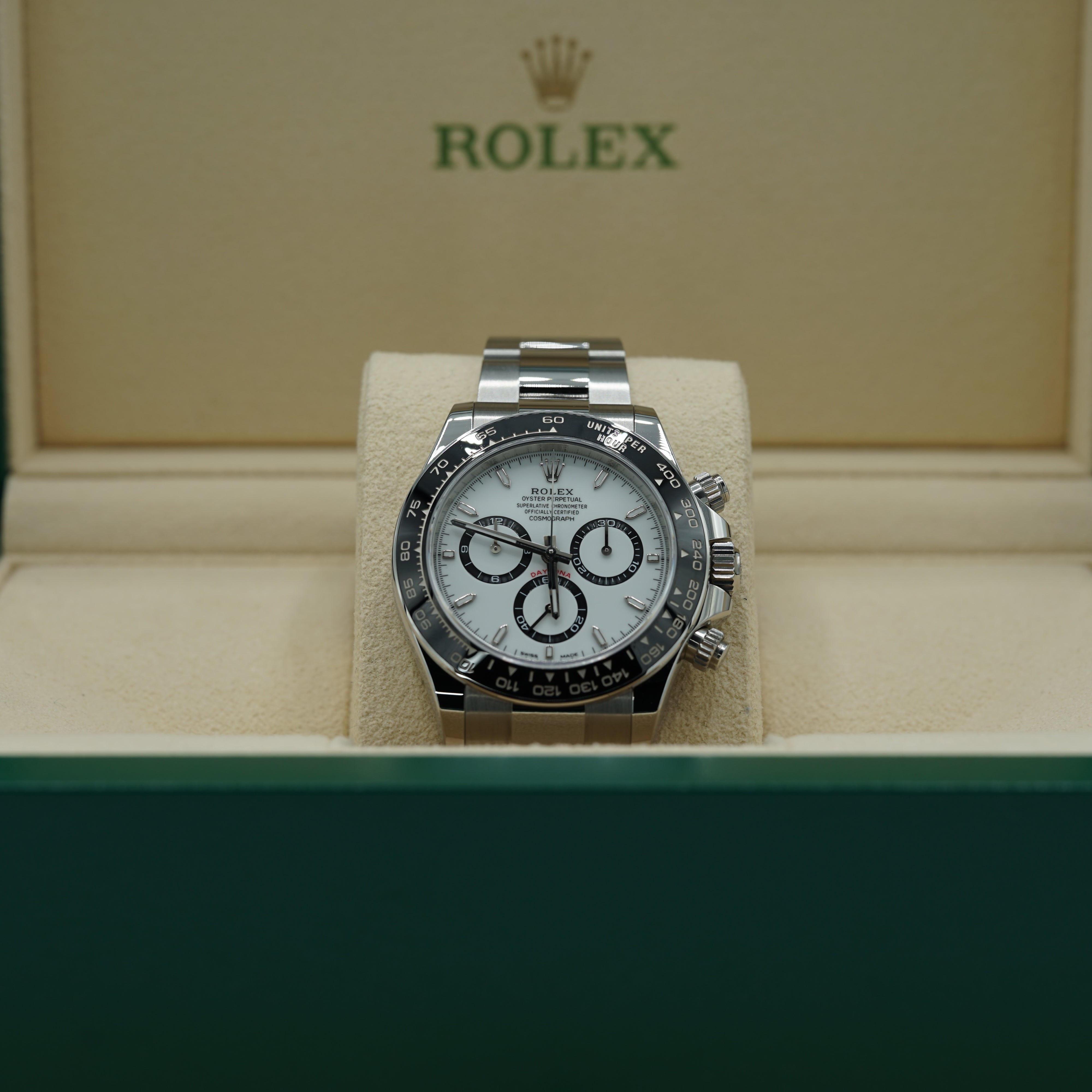Rolex Daytona 40mm White Dial Stainless Steel Oyster Bracelet