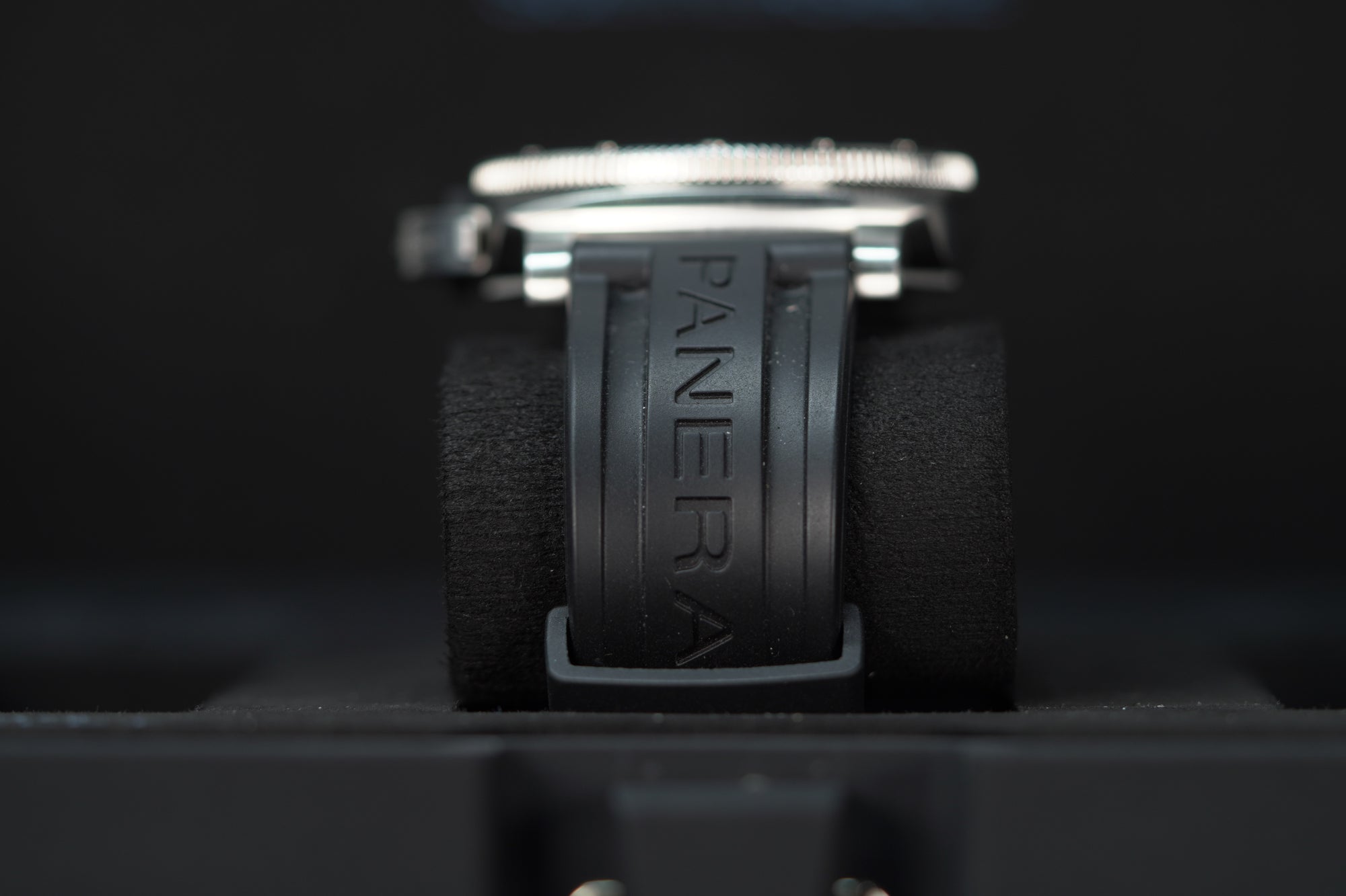 Panerai Submersible QuarantaQuattro Grigio Roccia 44 mm Black Dial Brushed Steel Recycled PET Grey Strap PAM01288 - WATCHXNYC