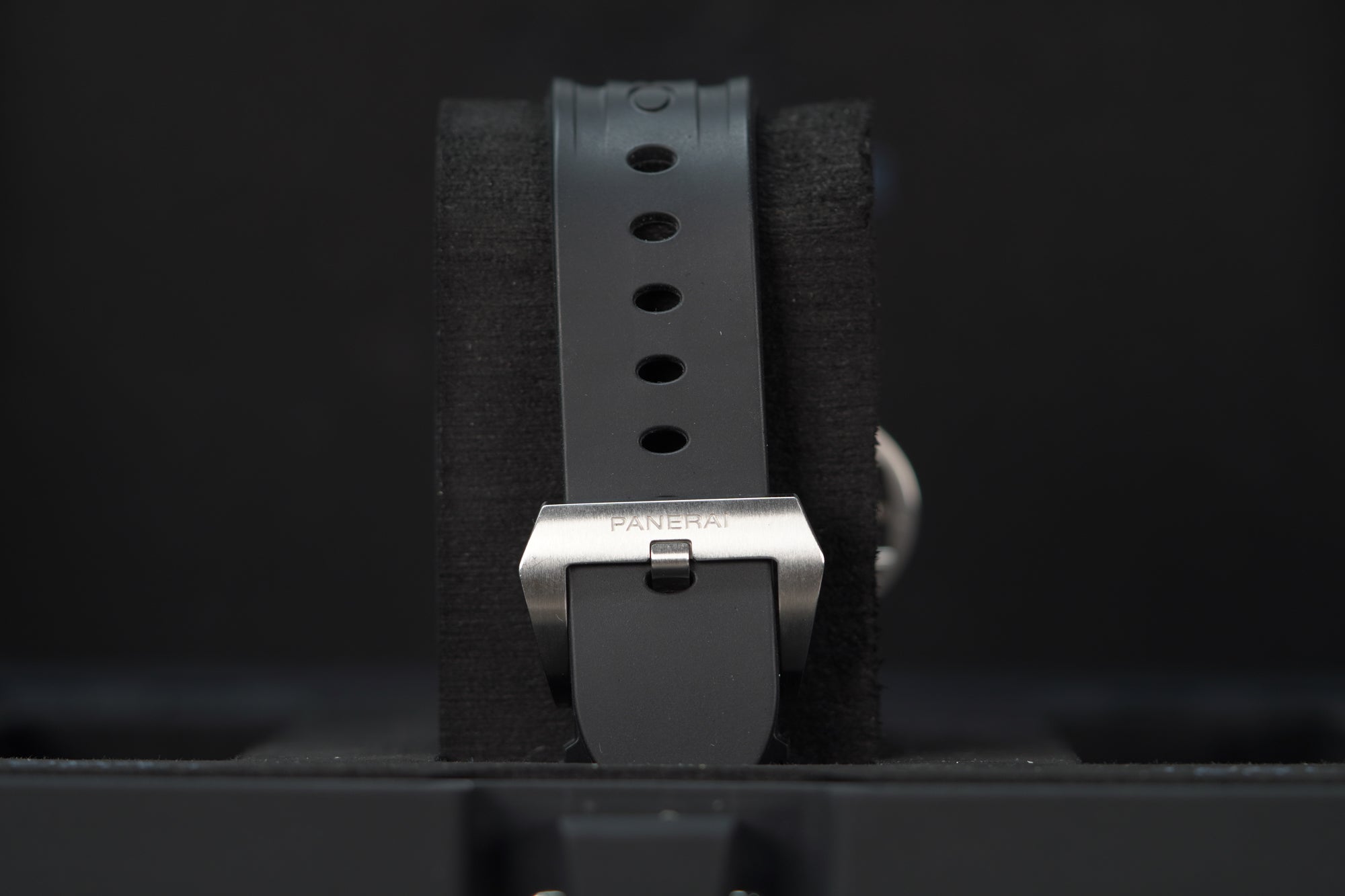 Panerai Submersible QuarantaQuattro Grigio Roccia 44 mm Black Dial Brushed Steel Recycled PET Grey Strap PAM01288 - WATCHXNYC