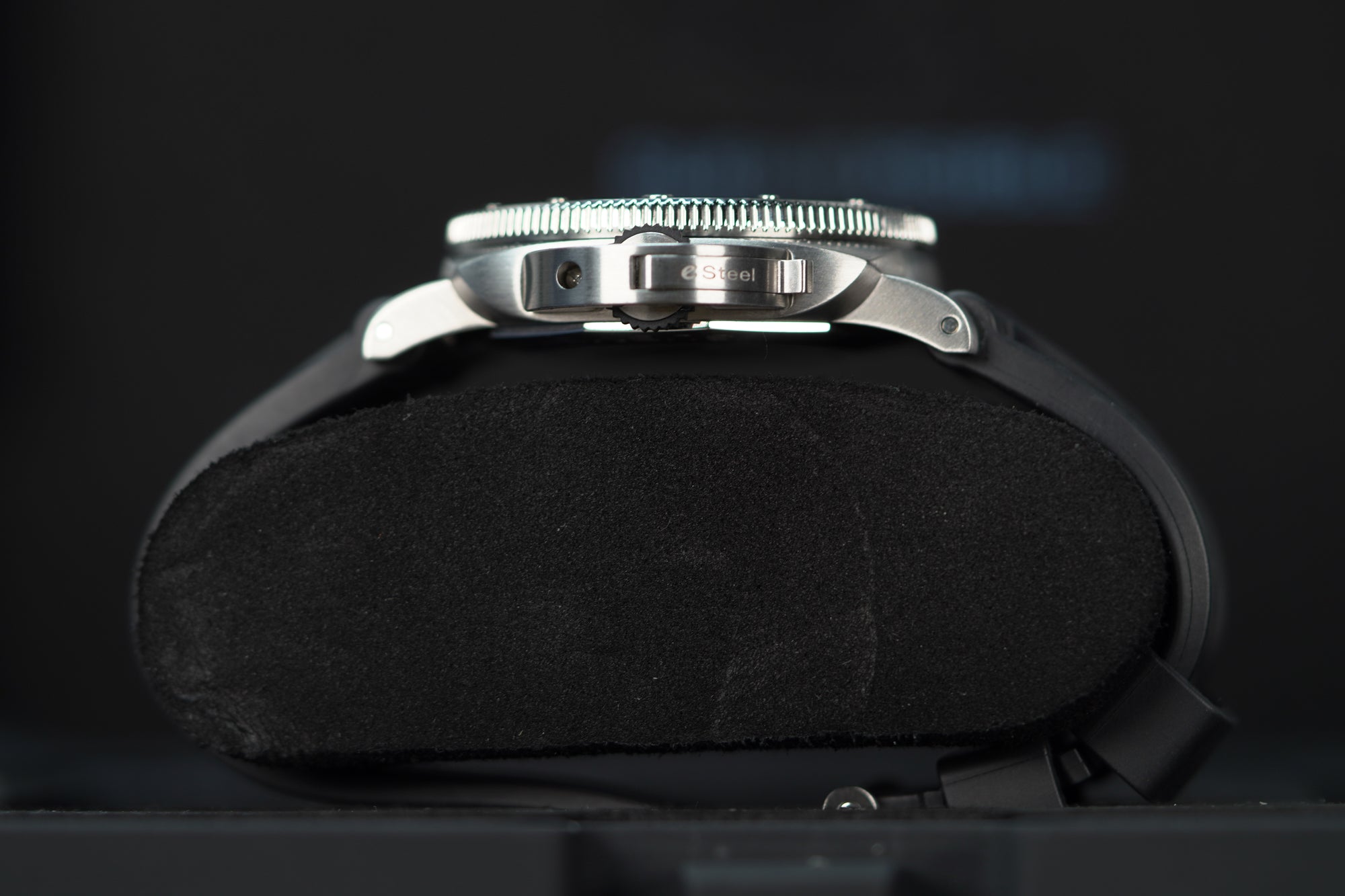 Panerai Submersible QuarantaQuattro Grigio Roccia 44 mm Black Dial Brushed Steel Recycled PET Grey Strap PAM01288 - WATCHXNYC