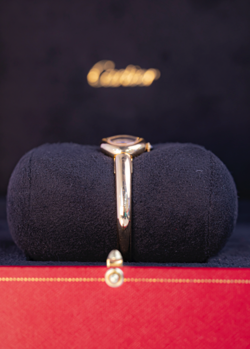 Cartier Baignoire Mini 24.6 mm x 18.7 mm Silver Dial 18k Yellow Gold Bracelet WGBA0044 - WATCHXNYC