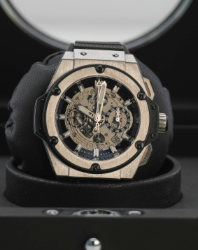 Hublot Classic Fusion Aerofusion Titanium 45 mm Transparent Dial Polished Titanium Rubber Strap 525.NX.0170.RX - WATCHXNYC