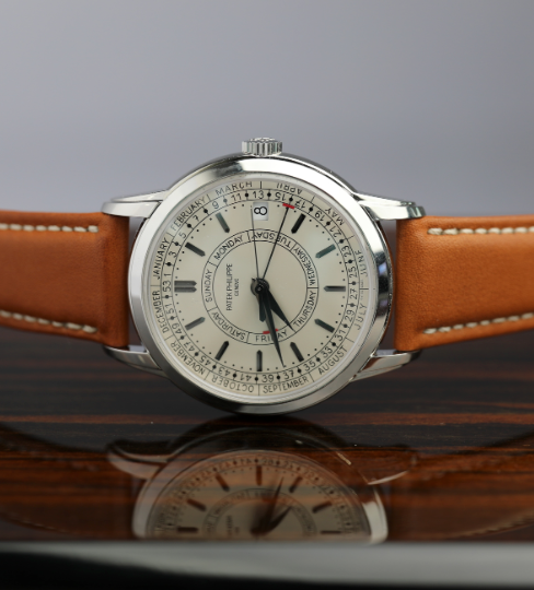 Patek Philippe Complications Silver Opaline Dial Steel Case   Strap 40 mm 5212A-001 - WATCHXNYC