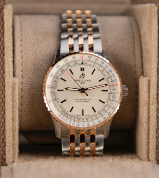 Breitling Navitimer Automatic 41mm White Dial Stainless Steel & 18K Red Gold Bracelet U17329F41G1U1 - WATCHXNYC