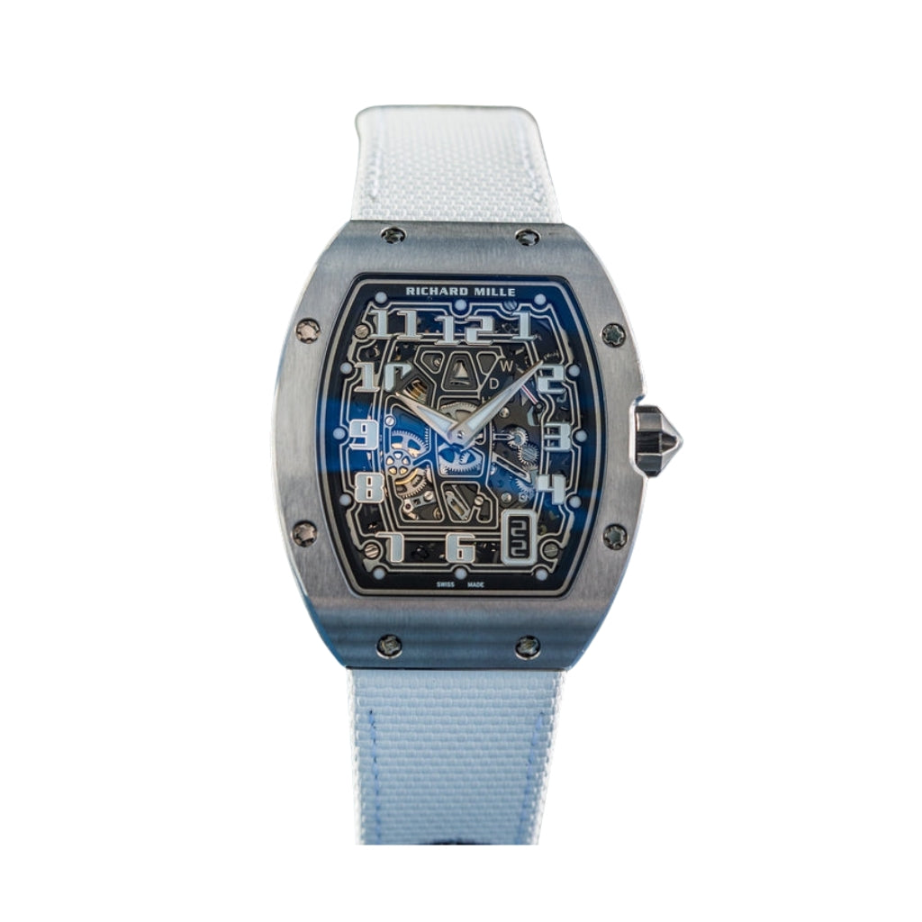 Richard Mille RM67-01 Extra Flat 38.7 mm x 47.52 mm Transparent Dial Titanium Rubber Strap - WATCHXNYC