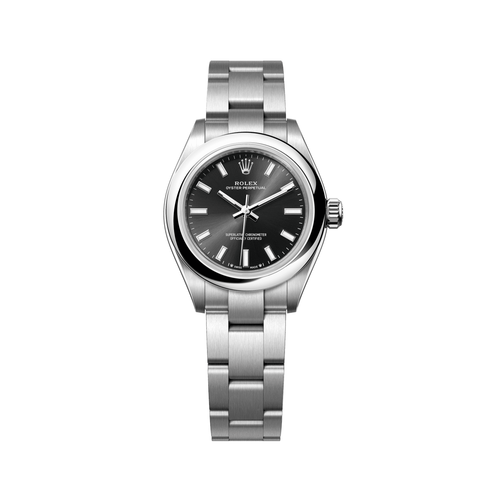 Rolex Oyster Perpetual 28 28 mm Bright Black Dial