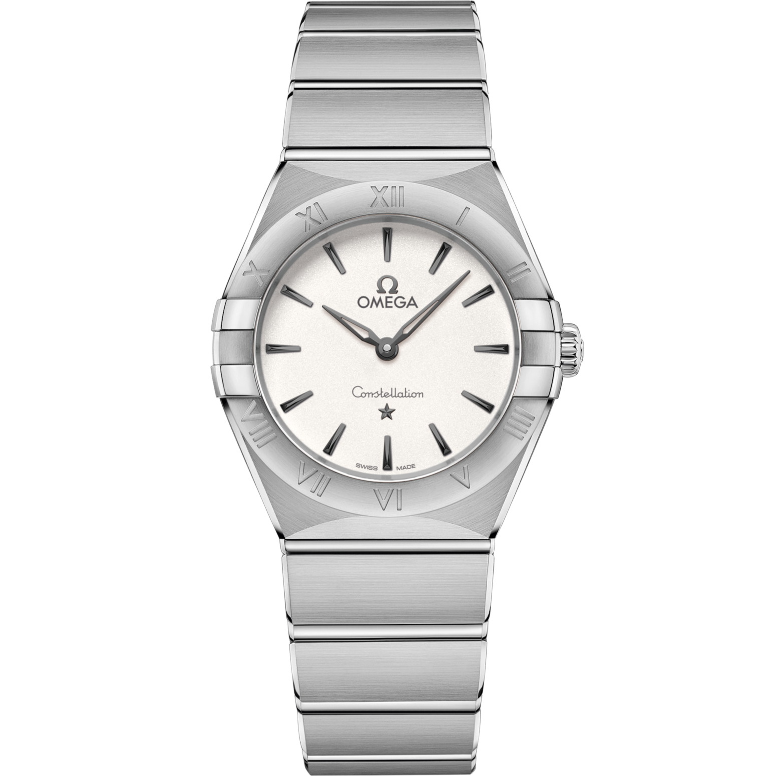 Omega Constellation 28 mm Silver Dial Stainless Steel Bracelet 131.10.28.60.02.001 - WATCHXNYC