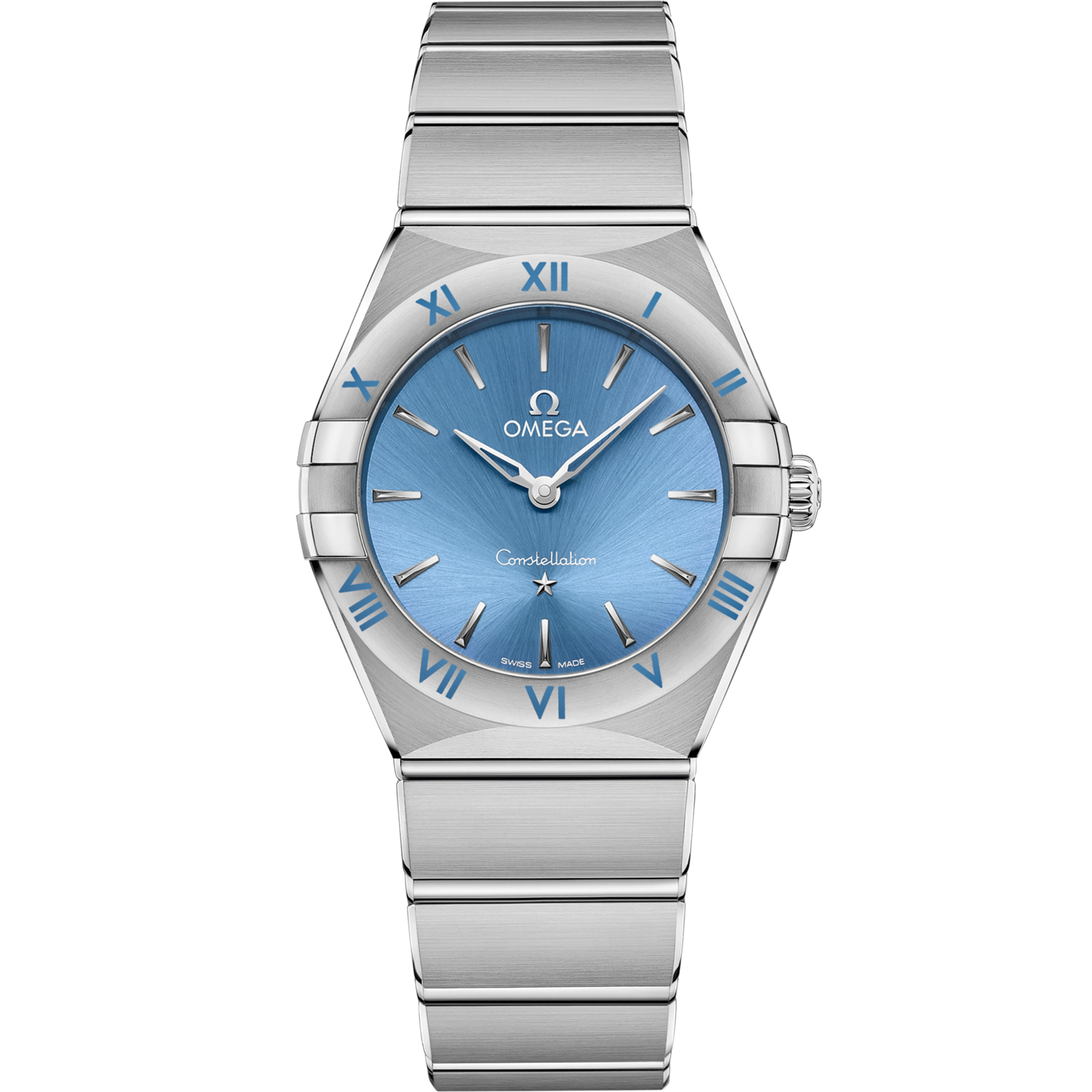 Omega Constellation 28 mm Blue Dial Stainless Steel Bracelet 131.10.28.60.03.001 - WATCHXNYC