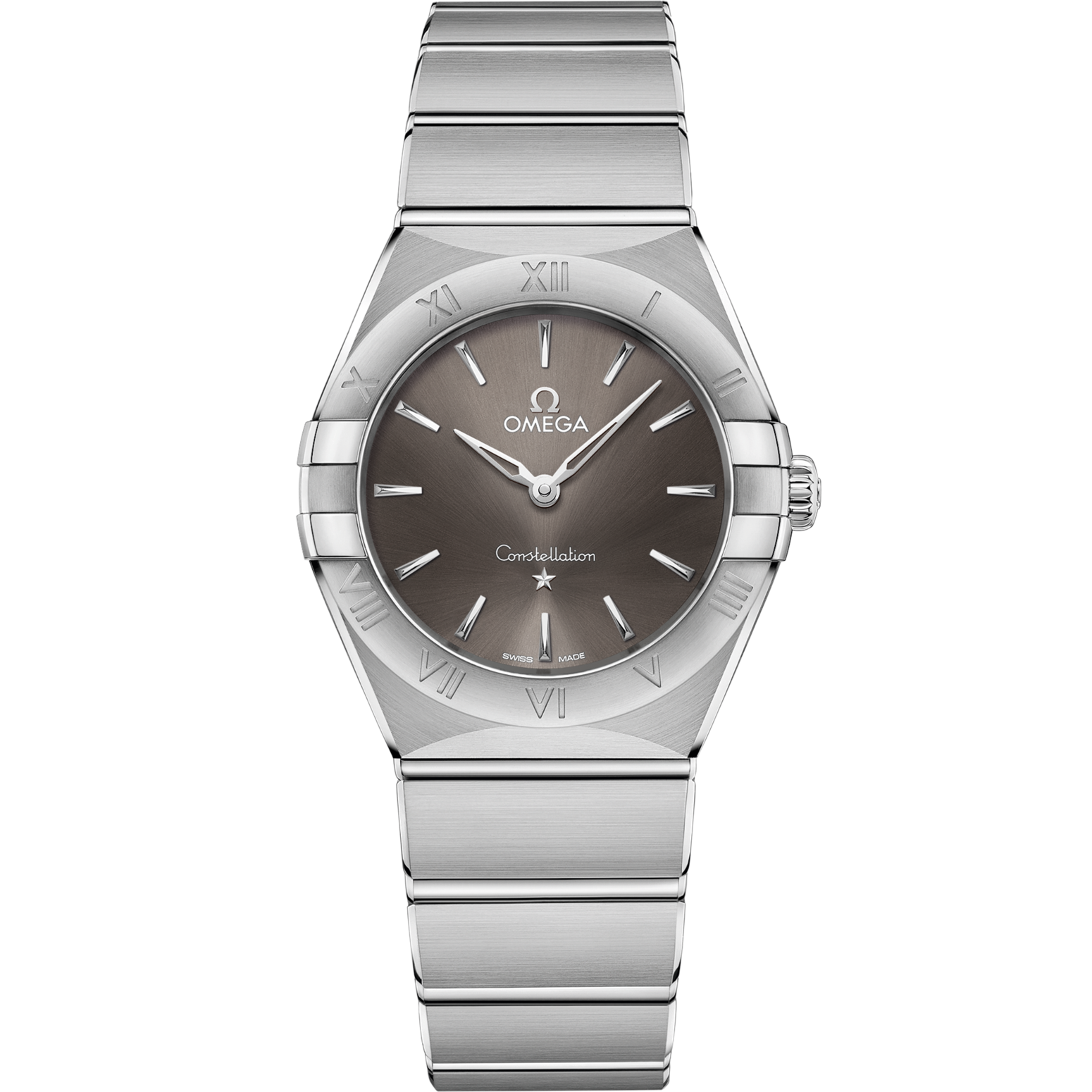 Omega Constellation 28 mm Grey Dial Stainless Steel Bracelet 131.10.28.60.06.001 - WATCHXNYC