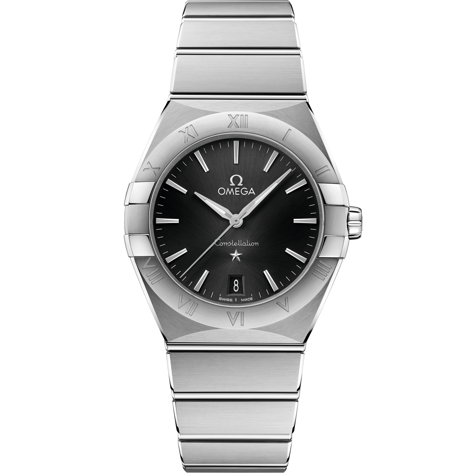 Omega Constellation 36 mm Black Dial Stainless Steel Bracelet