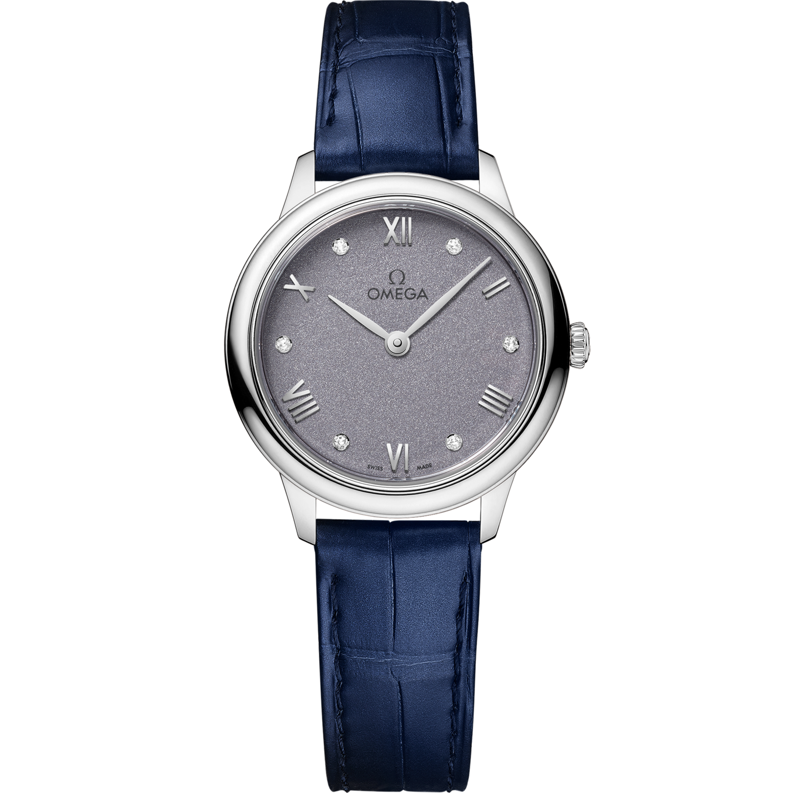 Omega De Ville Prestige 27.5 mm Blue Dial Stainless Steel Strap 434.13.28.60.53.001 - WATCHXNYC