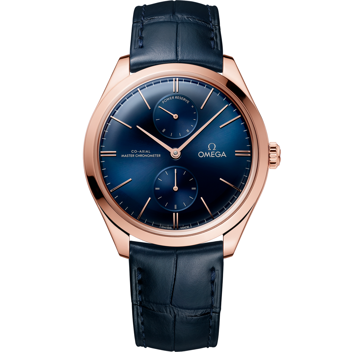 Omega De Ville Trésor 40 mm Blue Dial Sedna™ 18k Rose Gold Strap 435.5