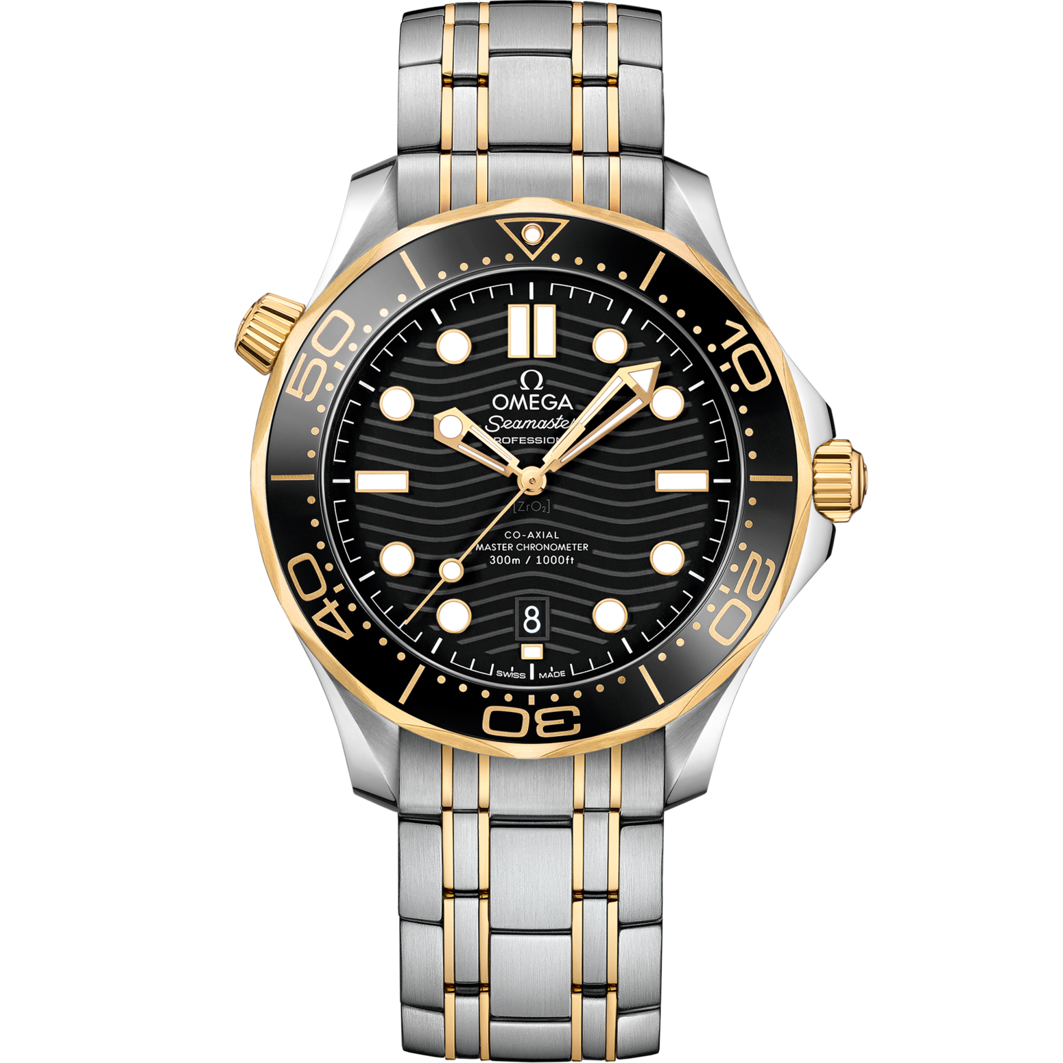Omega Seamaster Diver 300M 42 mm Black Dial Stainless Steel 18k