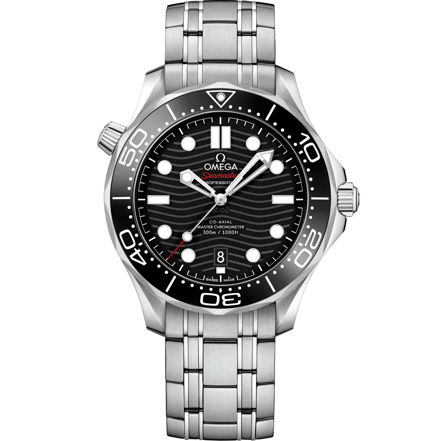 Omega Seamaster Diver 300M 42 mm Black Dial Stainless Steel Bracelet 210.30.42.20.01.001 - WATCHXNYC