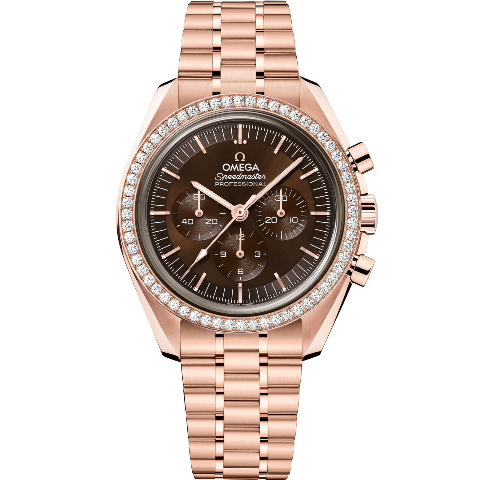 Omega Speedmaster Moonwatch Professional 42 mm Esfera marrón con
