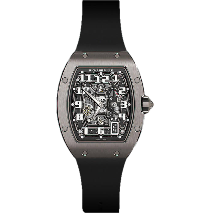 Richard Mille RM67-01 Automatic Winding Extra Flat 47.5 mm Transparent Dial Platinum Strap - WATCHXNYC