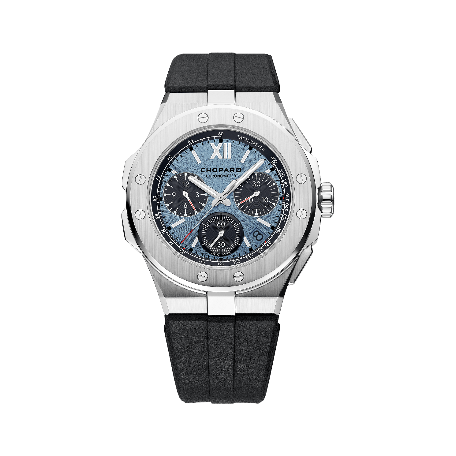 Chopard Alpine Eagle XL Chrono 44 mm Blue Dial Titanium Rubber Strap 298609-3008 - WATCHXNYC