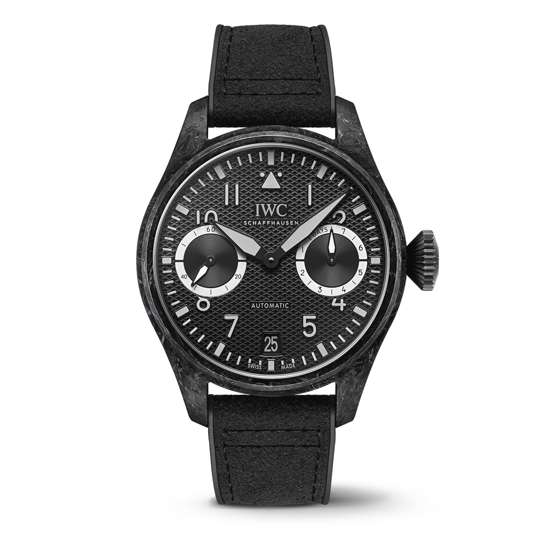 IWC Schaffhausen Big Pilot’s Watch AMG G 63 46.5  mm Black Dial Ceramic Matrix Composite Strap IW506201 - WATCHXNYC