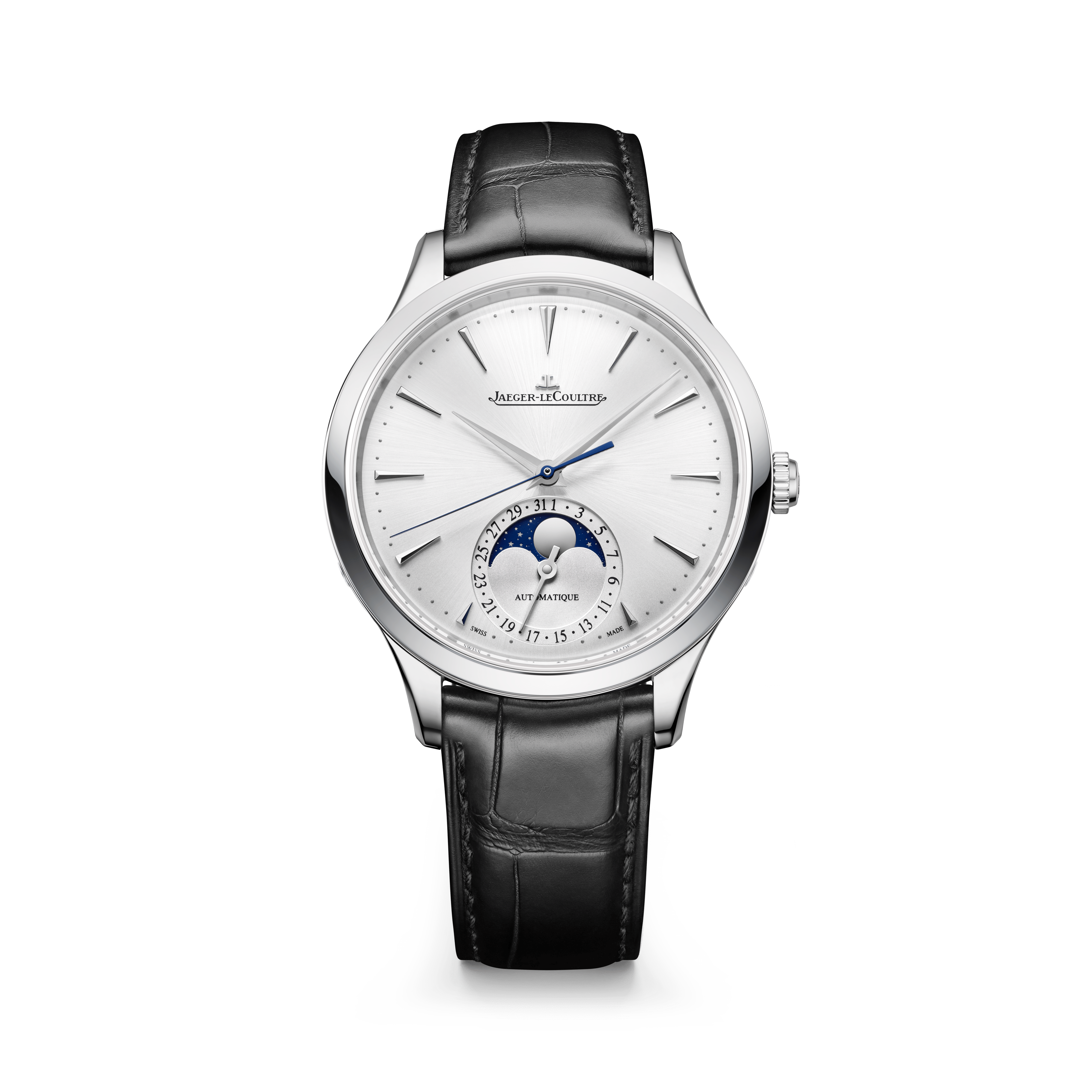 JAEGER-LECOULTRE 手巻　腕時計　silver レベルソ・トリビュート・ムーン3958420ステンレススチール