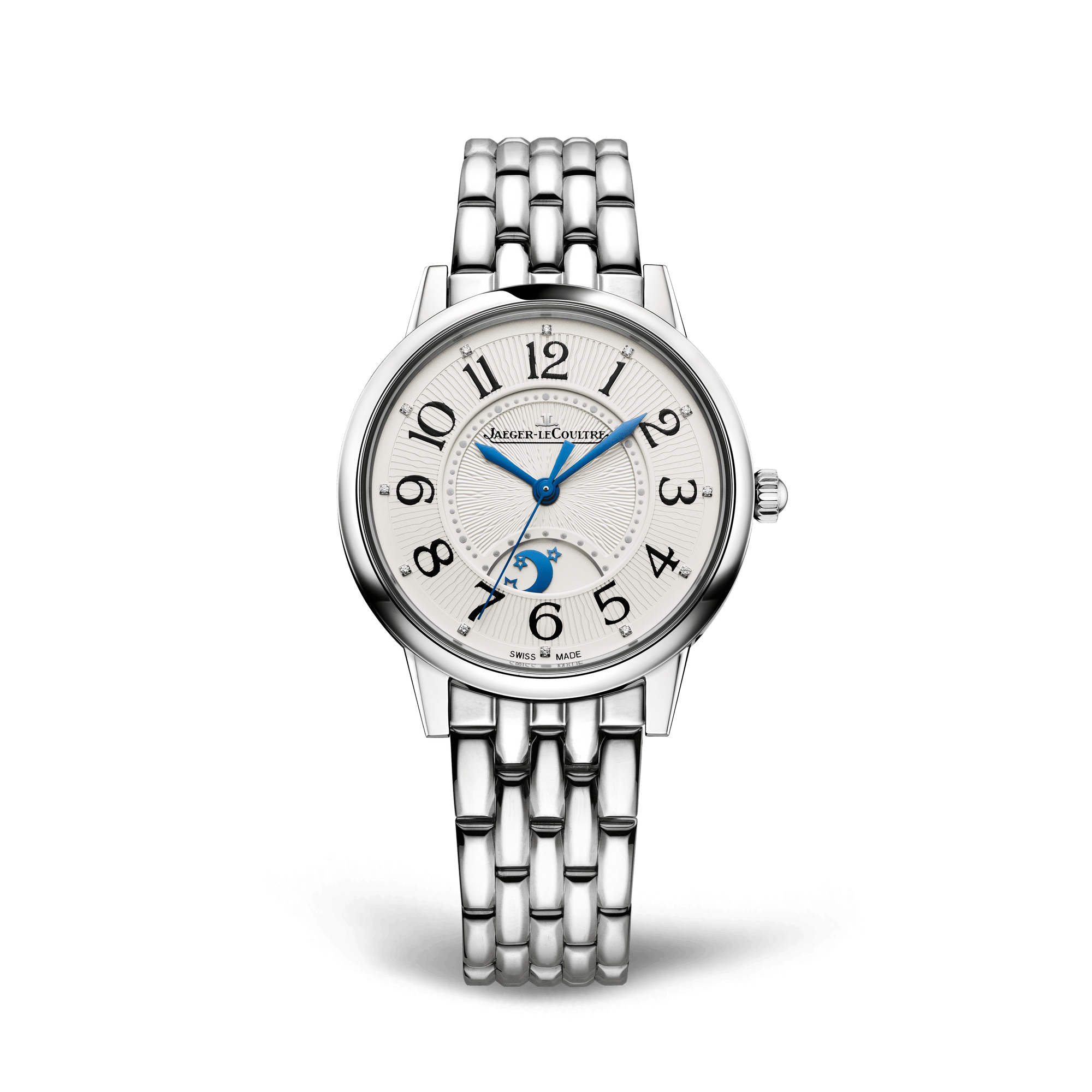 Jaeger-LeCoultre Rendez-Vous Classic Night & Day 34 mm Silvered Grey Dial Stainless Steel Bracelet Q3448110 - WATCHXNYC