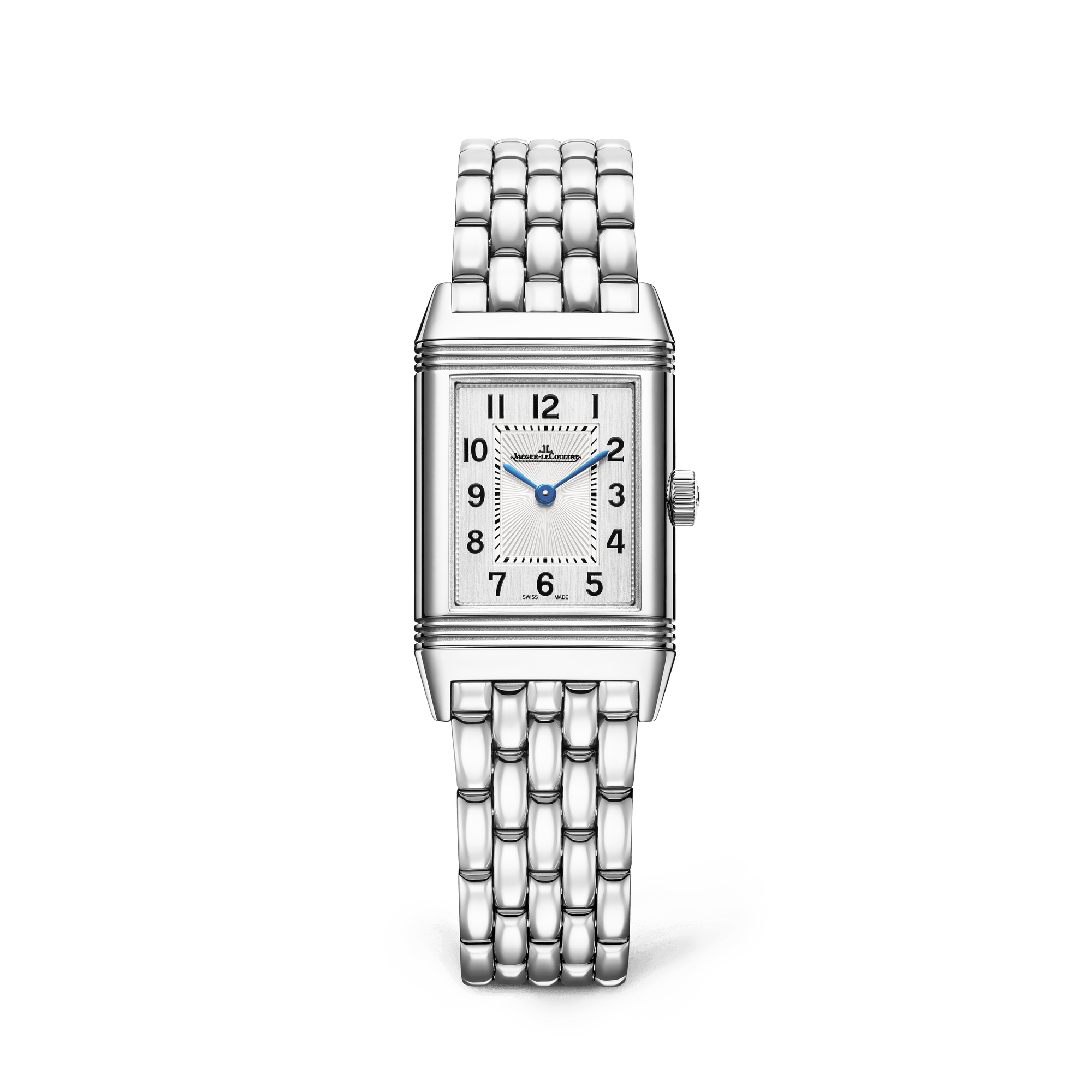 Jaeger-LeCoultre Reverso Classic Monoface 35.78 x 21 mm Silvered Grey Dial Stainless Steel Bracelet Q2608140 - WATCHXNYC