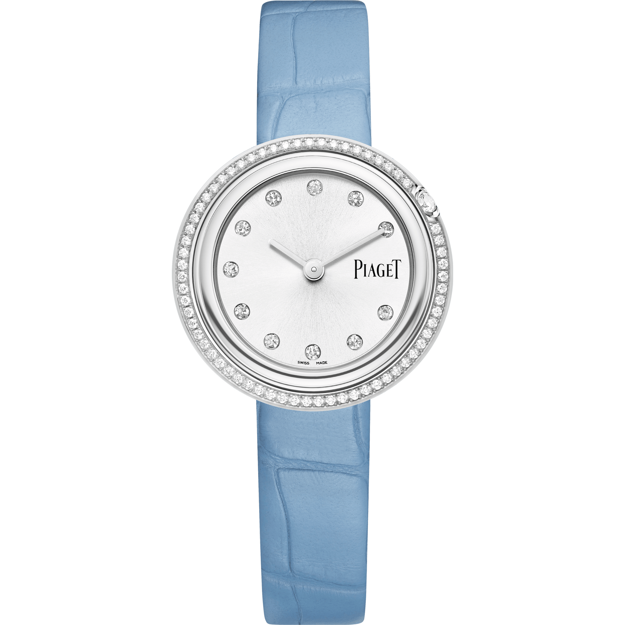 Piaget Possession watch 29 mm Silver Dial with Diamonds Stainless Steel   Strap G0A48080 - WATCHXNYC