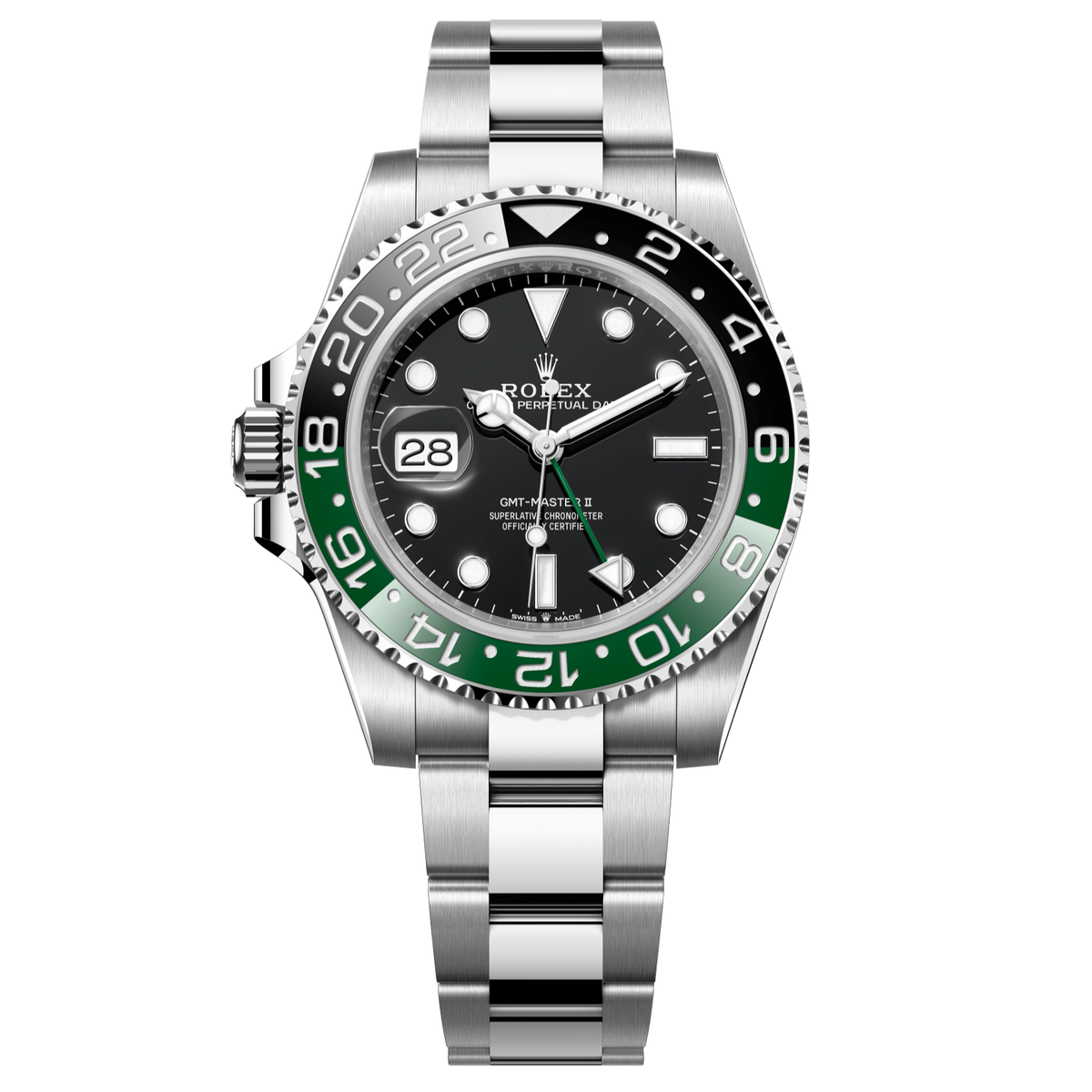 Rolex GMT-Master II Sprite 40 mm Black Dial Oystersteel Oyster Bracele