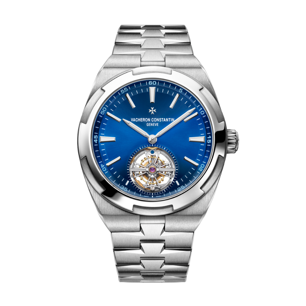 Vacheron Constantin Overseas tourbillon 42.5 mm Blue Dial Stainless Steel Bracelet 6000V/110A-B544 - WATCHXNYC