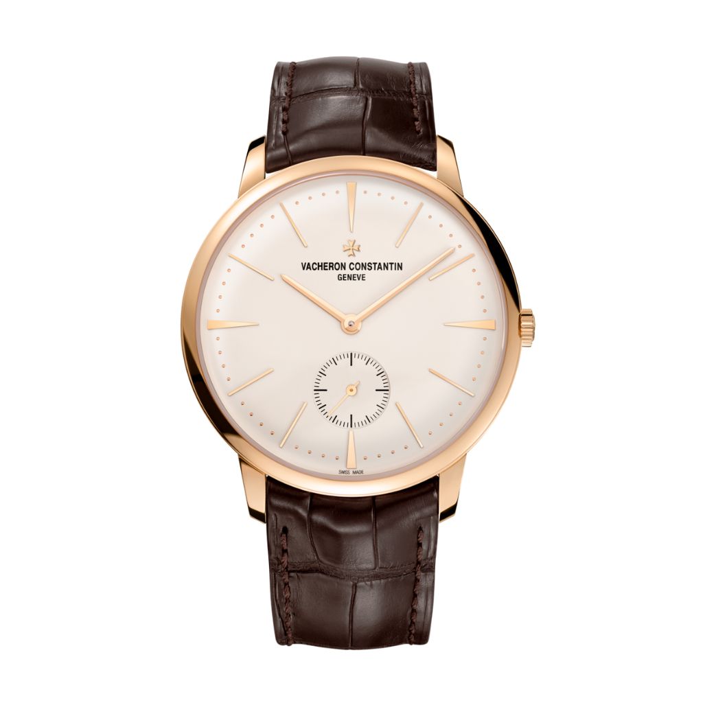 Vacheron Constantin Patrimony manual-winding 42 mm Silver Dial 18K Pink Gold   Leather Strap 1110U/000R-B085 - WATCHXNYC