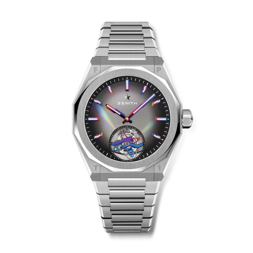 Zenith DEFY SKYLINE TOURBILLON FELIPE PANTONE EDITION 41 mm Grey Dial Stainless Steel Bracelet 03.9301.3630/49.I001 - WATCHXNYC