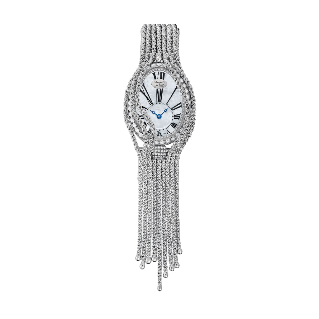 Breguet Reine 33 x 24.95 mm White Mother-Of-Pearl Dial with Diamonds White Gold Bracelet 8928BB/51/J60/DD0D - WATCHXNYC
