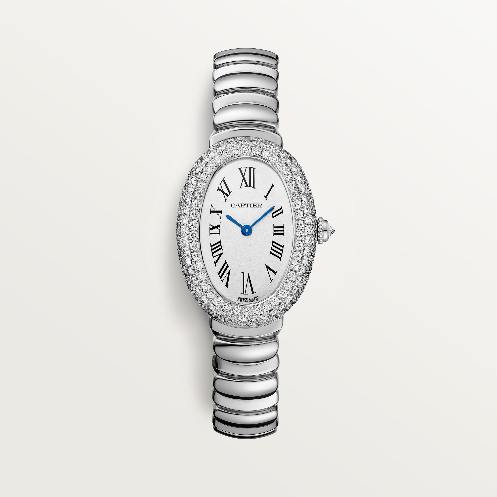 KazuoCARTIER Baignoire SM 18K Cartier Baignoire watch, small model, quartz movement. 18K white