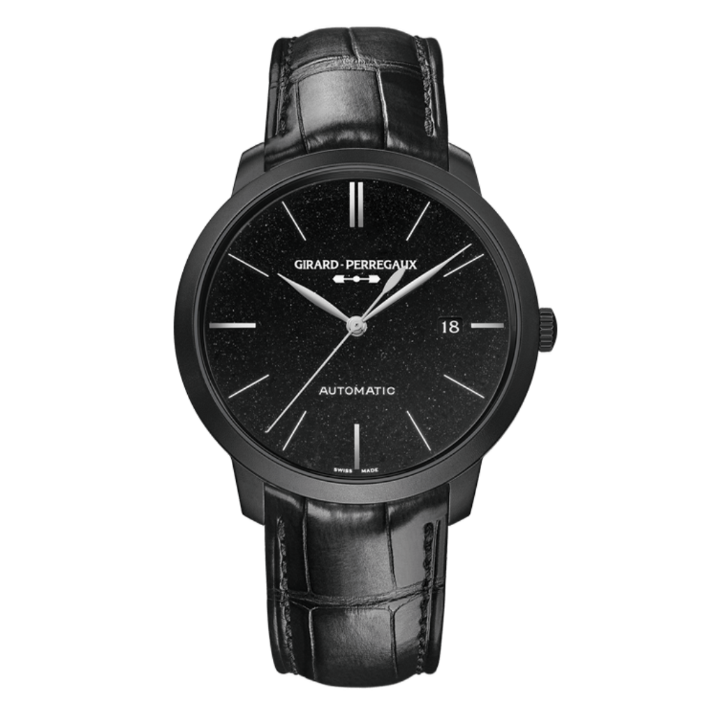 Girard-Perregaux 1966 Orion 40 mm Black Aventurine Dial Stainless Steel   Leather Strap 49555-11-631-BB6D - WATCHXNYC