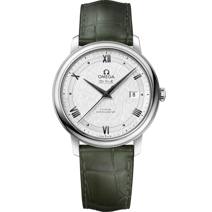 Omega De Ville Prestige 39.5 mm Silver Dial Stainless Steel Strap 424.13.40.20.02.006 - WATCHXNYC