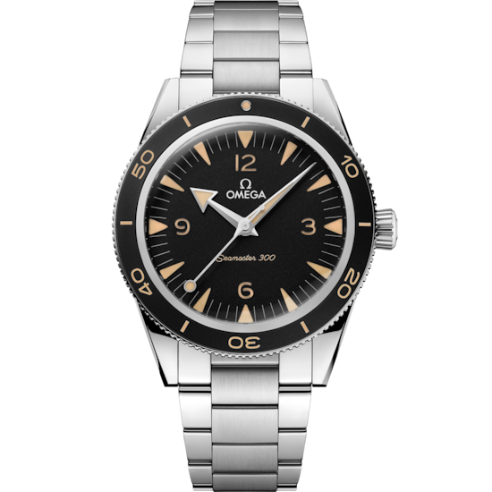 Omega Seamaster 300 41 mm Black Dial Stainless Steel Bracelet 234.30.41.21.01.001 - WATCHXNYC