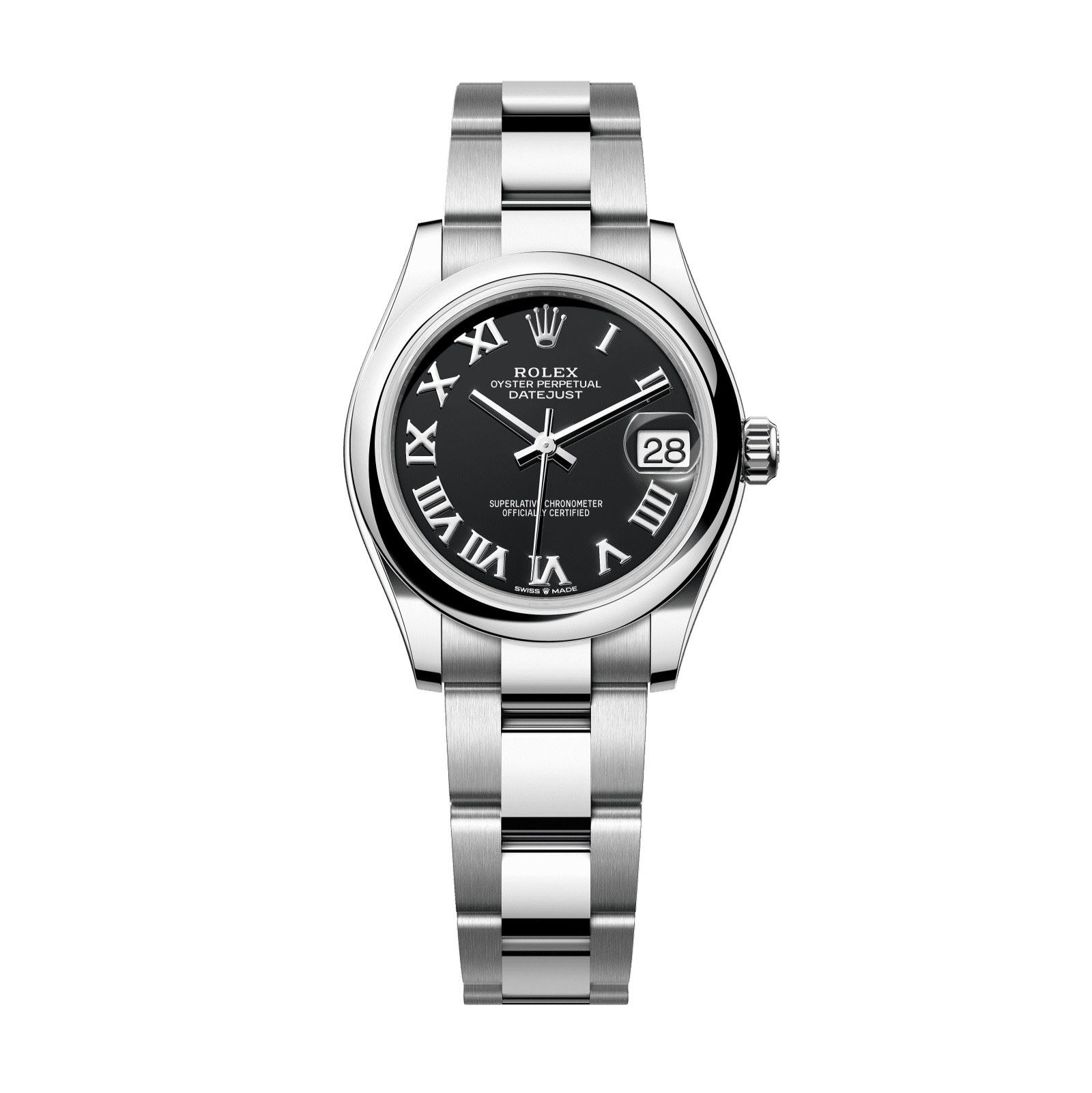 Rolex Datejust 31 mm Bright Black Dial Oystersteel Oyster Bracelet 278240-0001 - WATCHXNYC