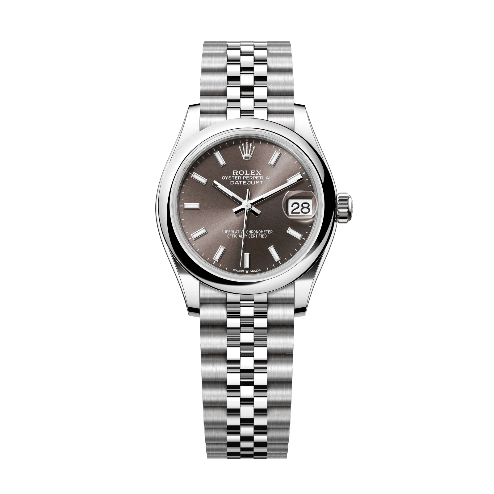 Rolex Datejust 31 mm Dark Grey Dial Oystersteel Jubilee Bracelet 278240-0010 - WATCHXNYC