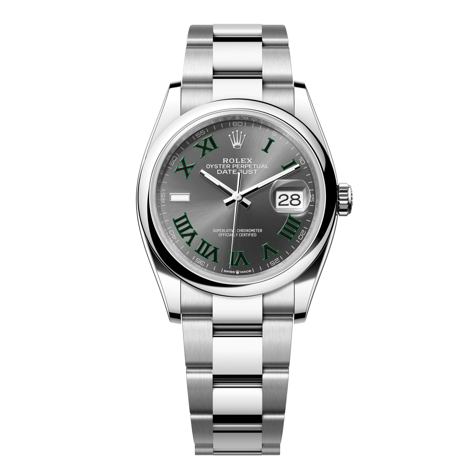 Rolex Datejust 36 36mm Slate Dial Oystersteel Oyster Bracelet 126200-0018 - WATCHXNYC