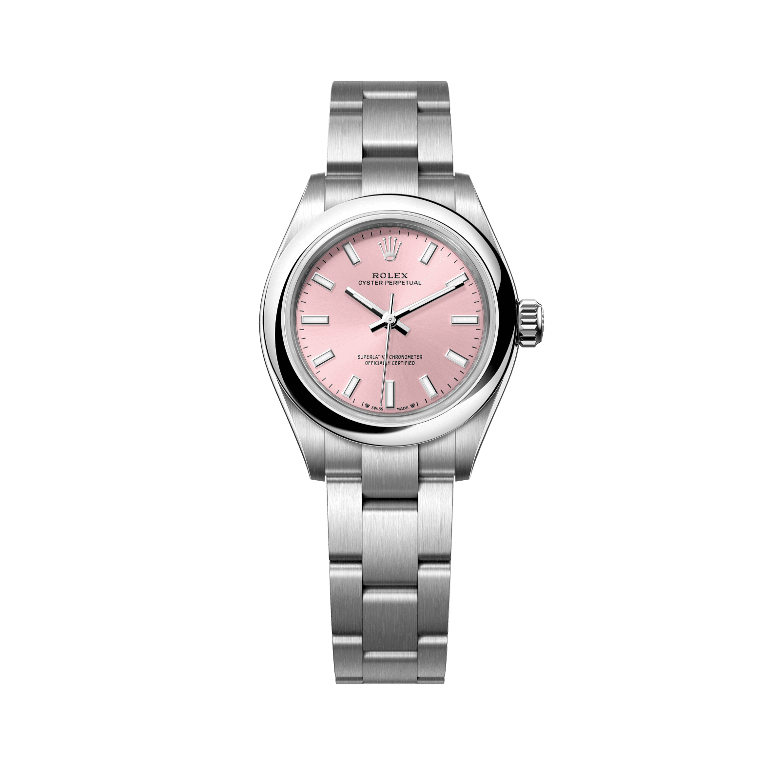 Rolex Oyster Perpetual 28 28 mm Pink Dial Oystersteel Oyster Bracelet 276200-0004 - WATCHXNYC