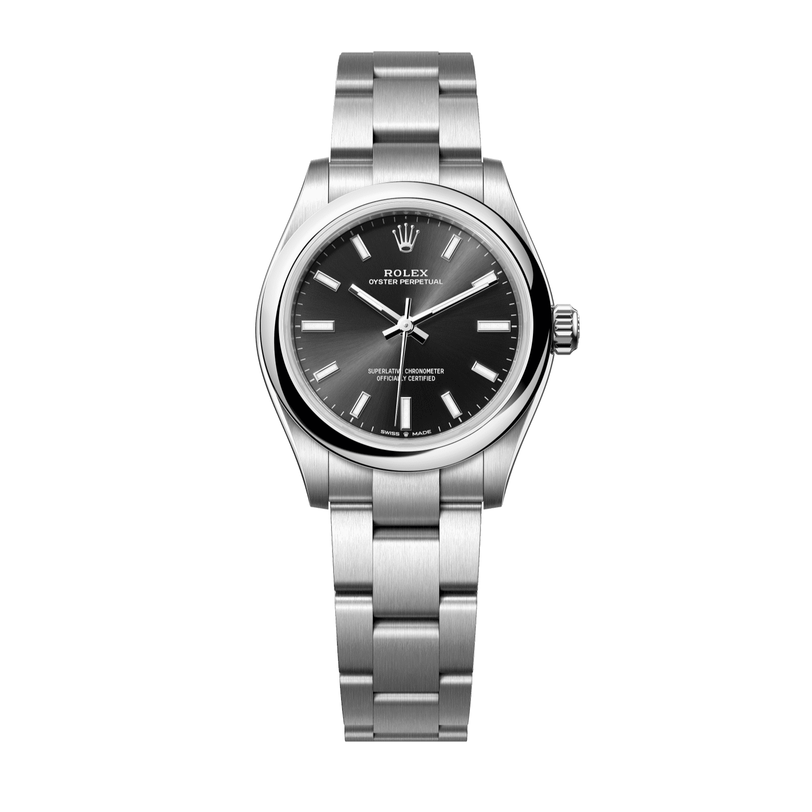 Rolex Oyster Perpetual 31 31 mm Bright Black Dial Oystersteel Oyster Bracelet 277200-0002 - WATCHXNYC