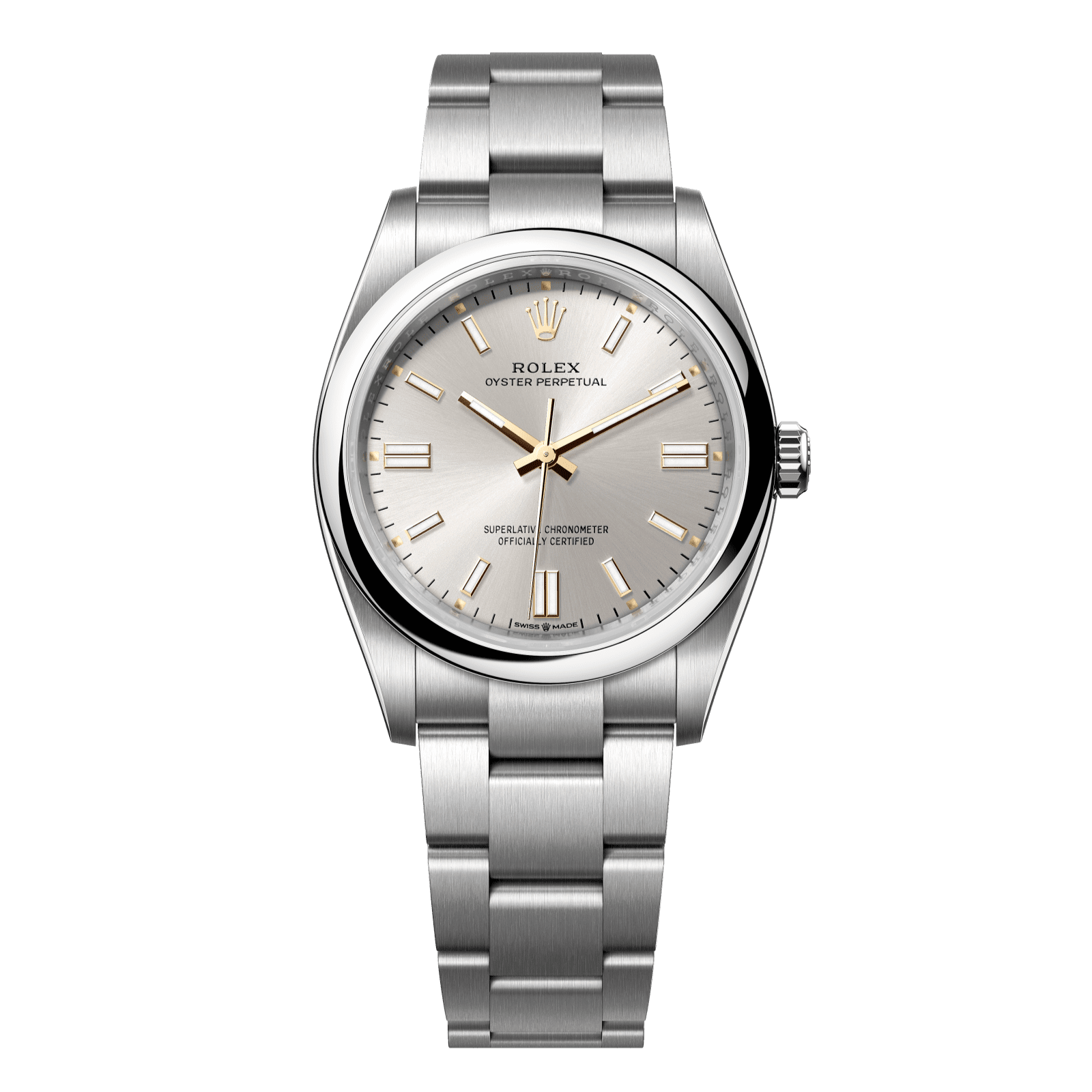 Rolex Oyster Perpetual 36 36 mm Silver Dial Oystersteel Oyster Bracelet 126000-0001 - WATCHXNYC