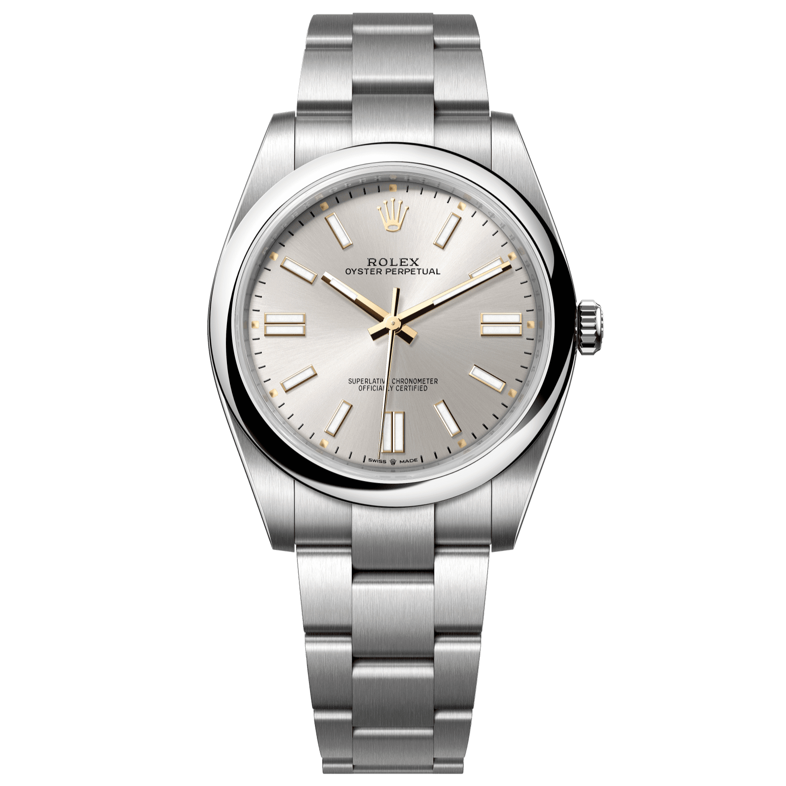 Rolex Oyster Perpetual 41 41 mm Silver Dial Oystersteel Oyster Bracelet 124300-0001 - WATCHXNYC