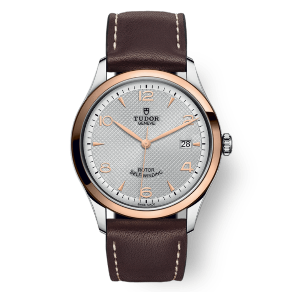 Tudor 1926 39 mm Silver Dial Stainless Steel Leather Strap M91551-0005 - WATCHXNYC