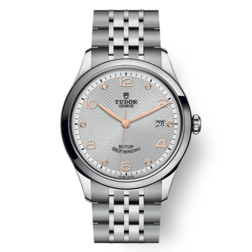 Tudor 1926 39 mm Silver Dial with Diamonds Stainless Steel Bracelet M91550-0003 - WATCHXNYC