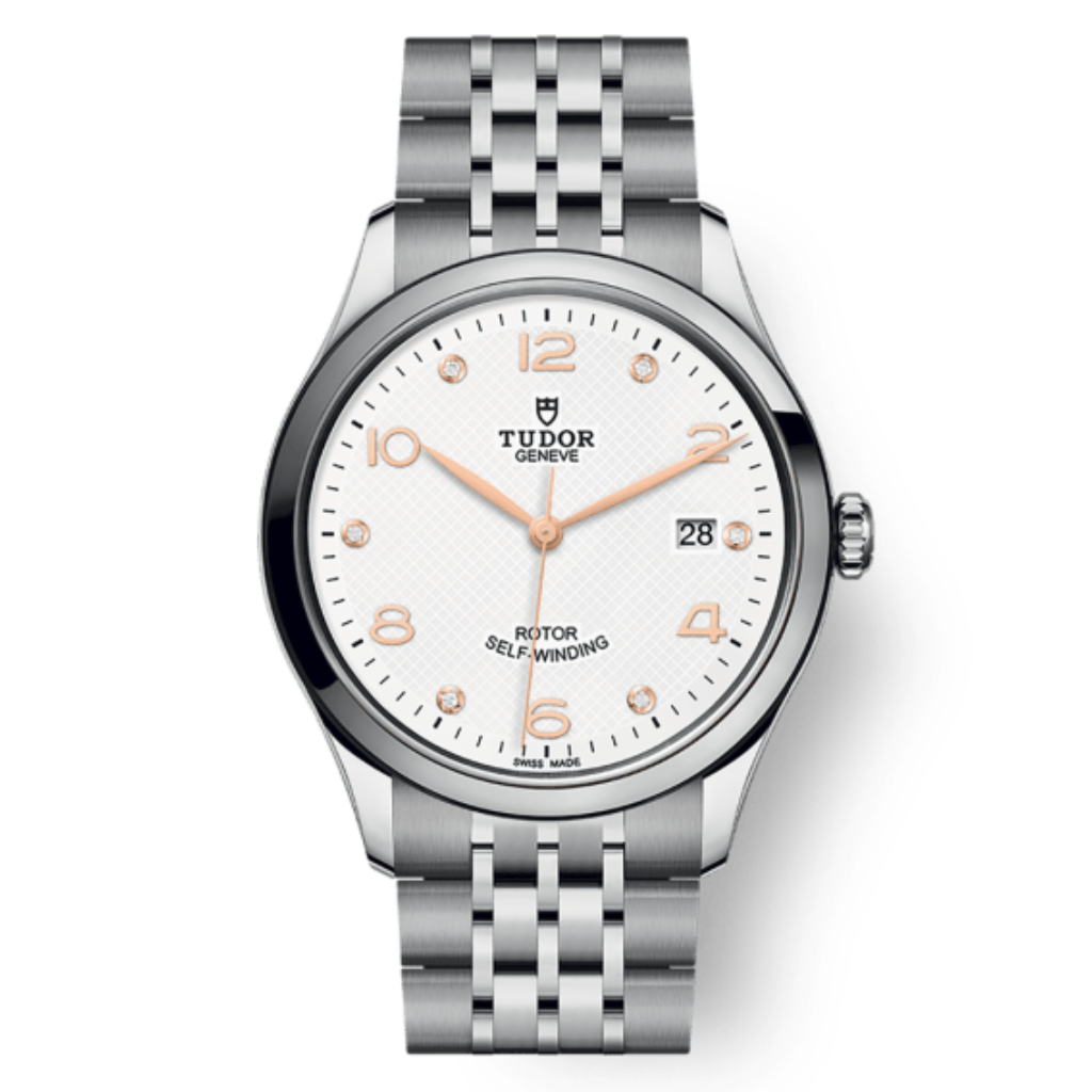 Tudor 1926 39 mm White Dial with Diamonds Stainless Steel Bracelet M91550-0013 - WATCHXNYC